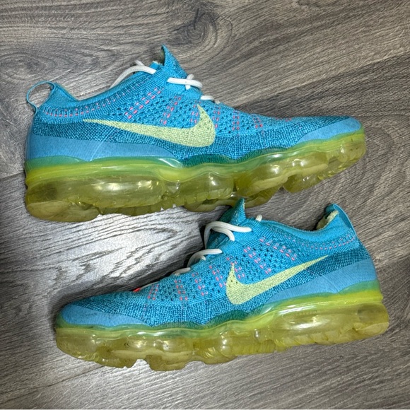 Nike Air Vapormax 2023 Flyknit Blue Citron Tint Mens Shoes DV1678-400 Size 10.5 main image 4